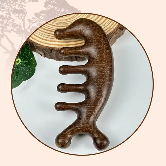 Cuir chevelu détendre méridien peigne de Massage antistatique Circulation sanguine tête