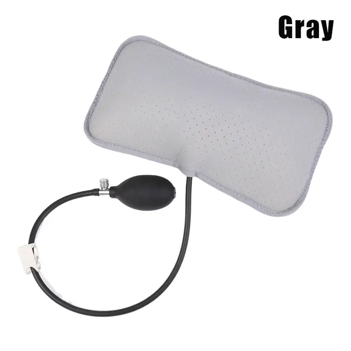 Oreillers conception orthopédique pour soulager les maux de dos Portable cou épaule Posture Massage Correct coussin de soutien lombaire gonflable