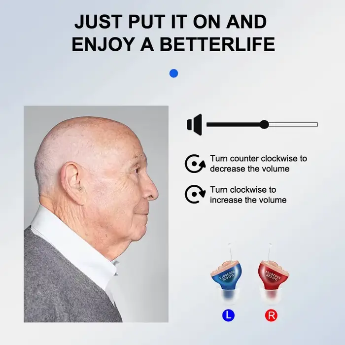 Aides auditives invisibles sans fil pour la surdité