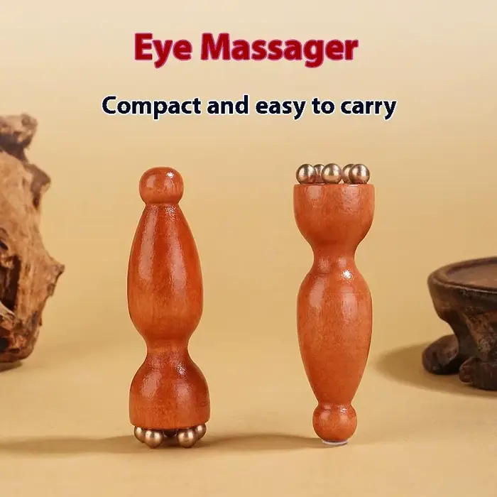 Bâton de Massage des yeux Lotus en laiton