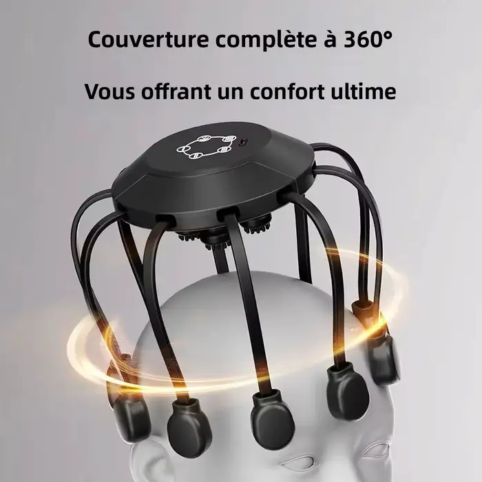 Masseur de tête électrique Octopus à 10/14 griffes