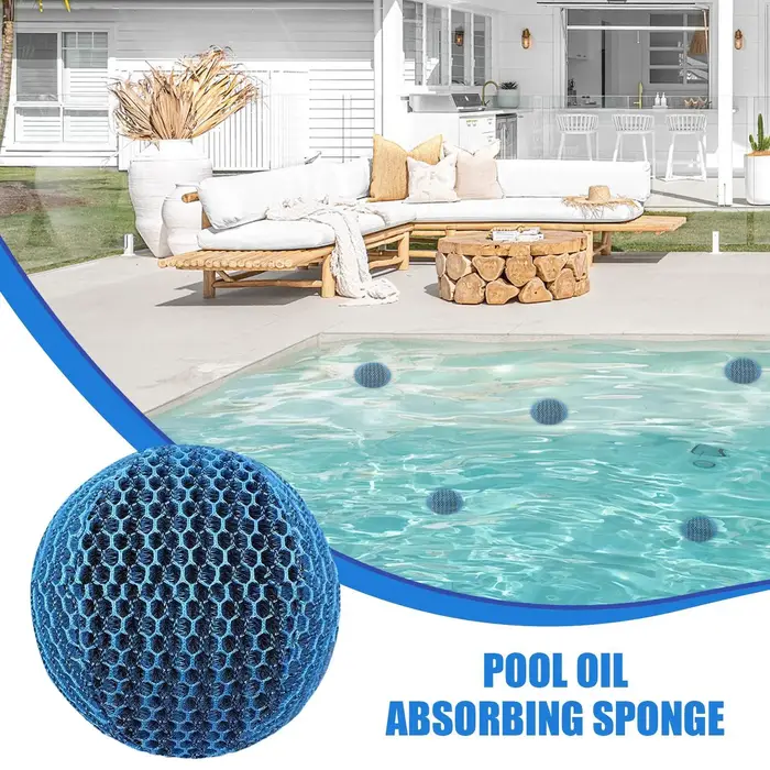 Éponge absorbante d'huile, écumoire en mousse, absorbeur de mousse pour spa, filtre flottant réutilisable, boules nettoyantes pour graisse de spa et piscine