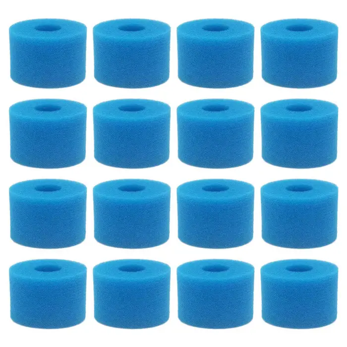 Filtre en mousse lavable réutilisable pour spa pur, type l's, bain à remous, 16 pièces