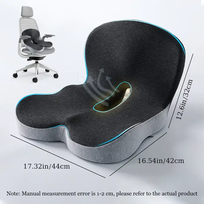 Coussin de siège en mousse à mémoire de forme pour chaises de bureau et conducteurs de camion, couss