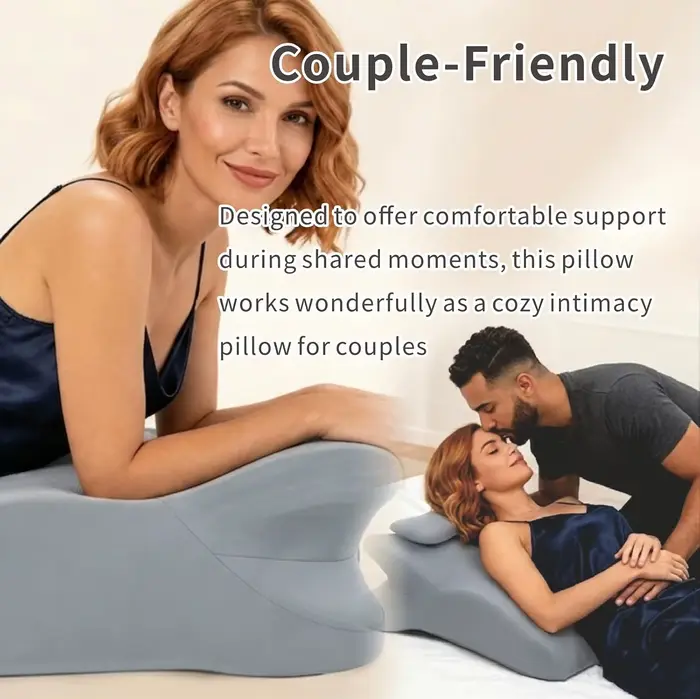 Coussin ergonomique en mousse à mémoire de forme multifonctionnel pour l'alignement du cou