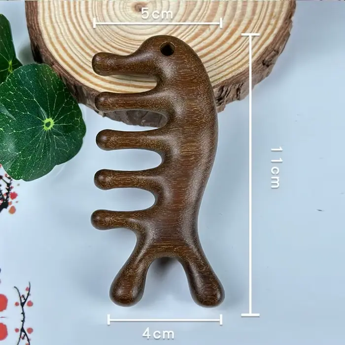 Cuir chevelu détendre méridien peigne de Massage antistatique Circulation sanguine tête