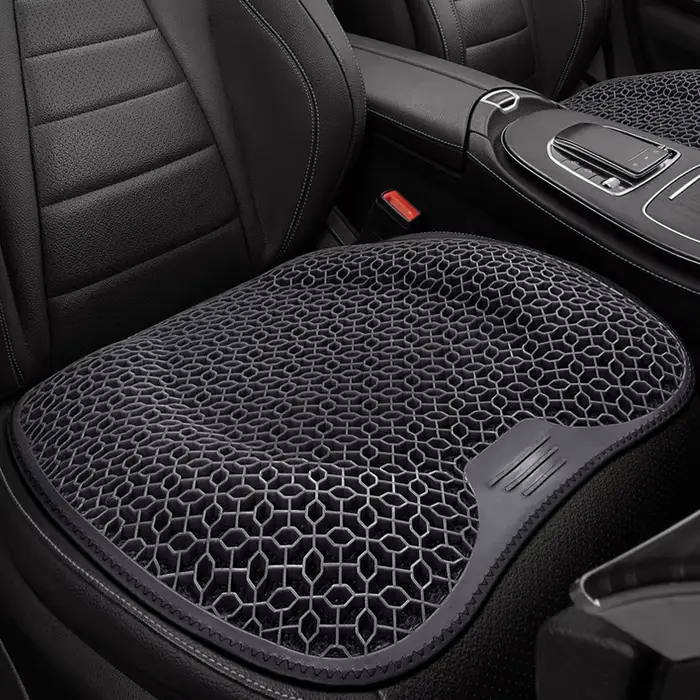 Coussin de siège en gel alvéolé ergonomique, respirant, lavable, pour voiture, bureau, maison, léger