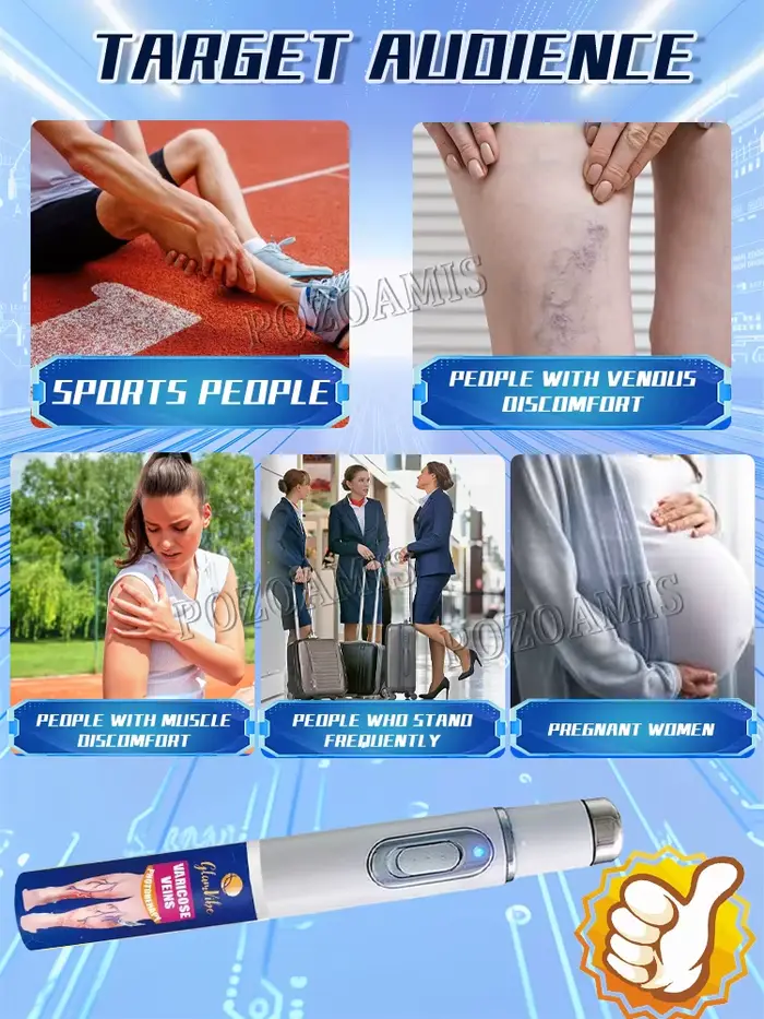 Favorise la circulation et soulage les inconforts des jambes grâce à une thérapie par la lumière dou