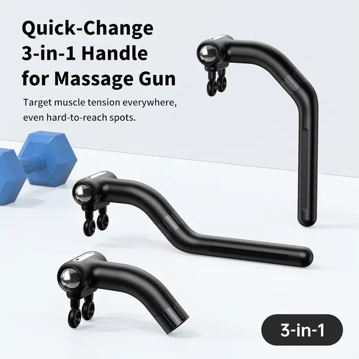 Pistolet de massage électrique à double tête détachable