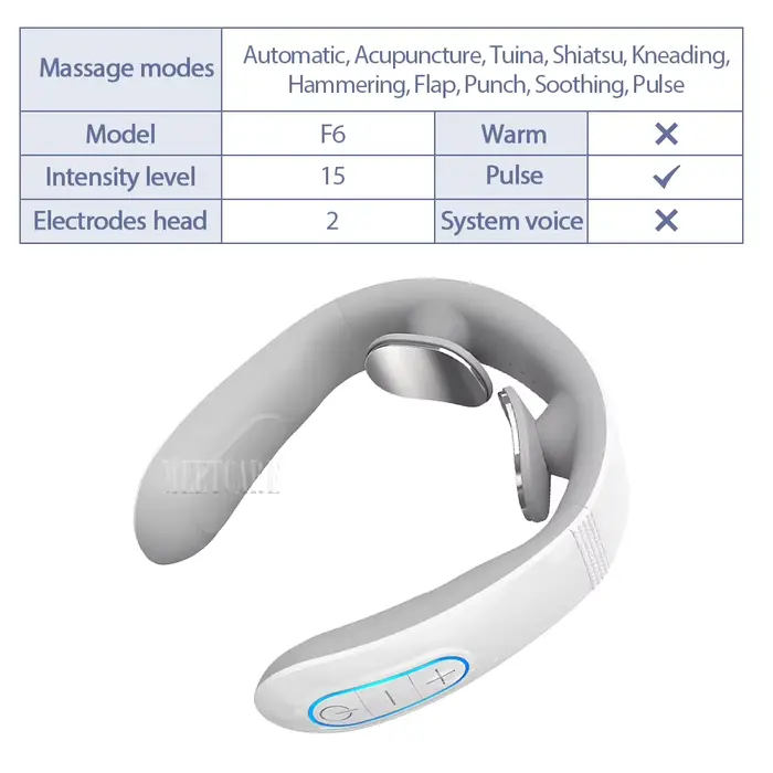 Masseur intelligent pour le dos et la nuque, électrostimulation TENS, massages musculaires cervicaux