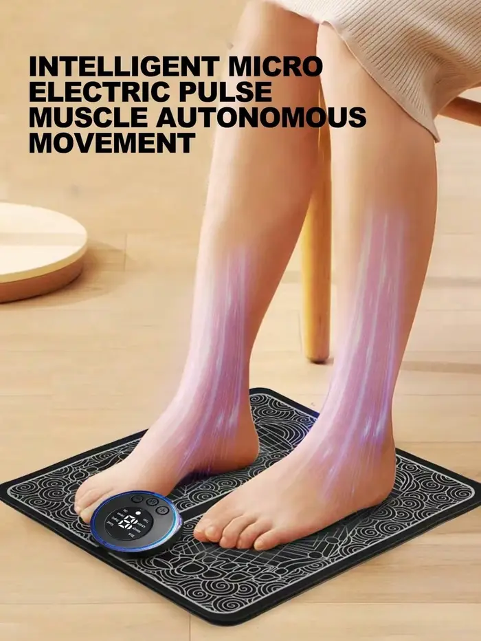 Masseur de pieds EMS, coussin de Massage Rechargeable, coussin de Relaxation des pieds, outils élect