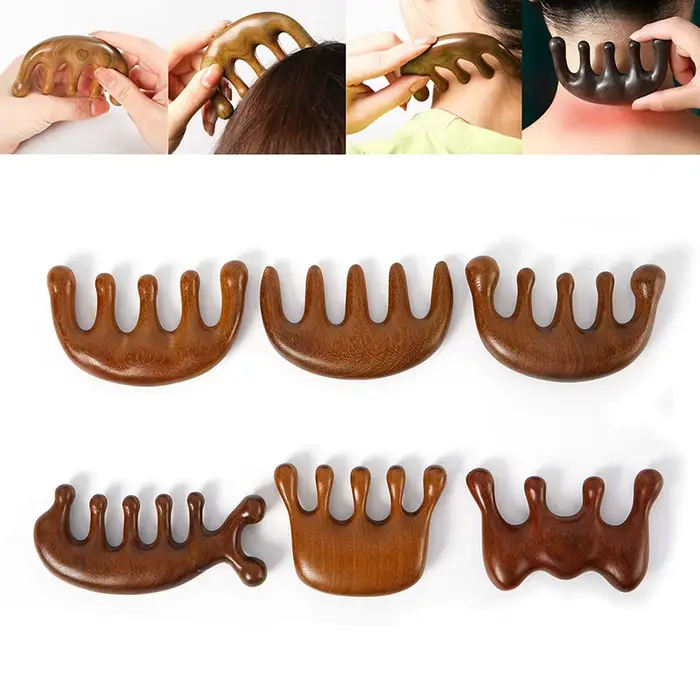 Peigne de Massage thérapeutique en bois