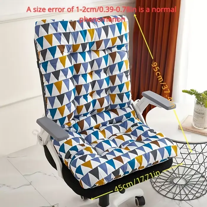 Coussin de chaise de bureau ergonomique avec support de dossier intégré – Convient à une utilisation multifonctionnelle des sièges de maison et d'auto