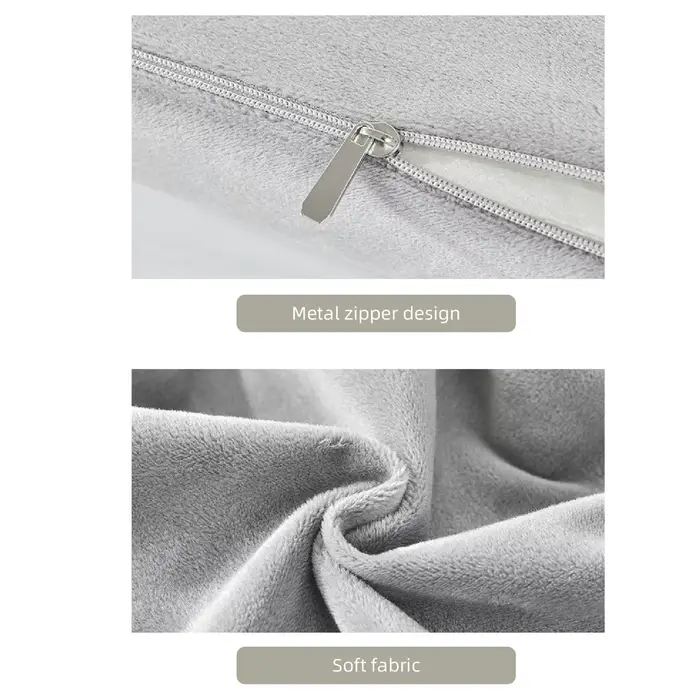 Coussin demi-rouleau, oreiller demi-lune en mousse à mémoire de forme