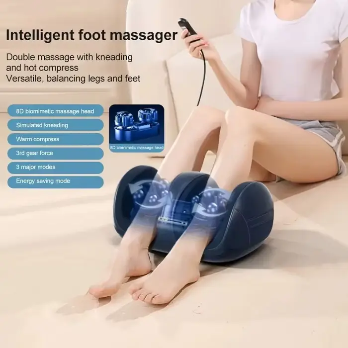 Masseur électrique de pieds et de jambes, Super grand, Shiatsu des tissus profonds, pétrissage, rela