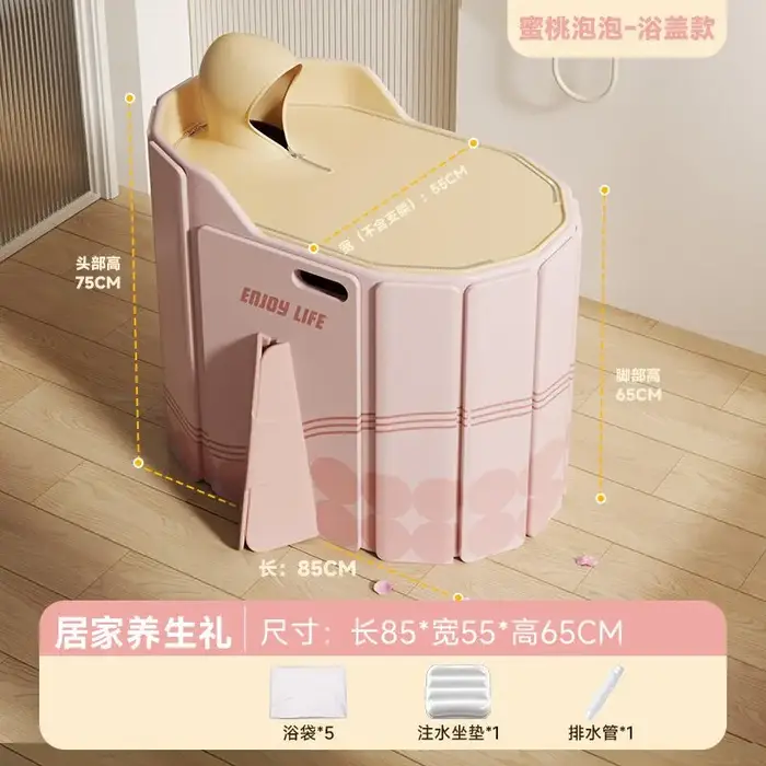 Bain à remous pliable pour adultes