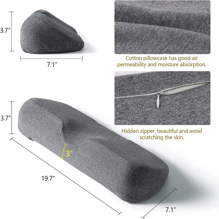 Oreiller cervical, oreiller de contour en mousse à mémoire de forme
