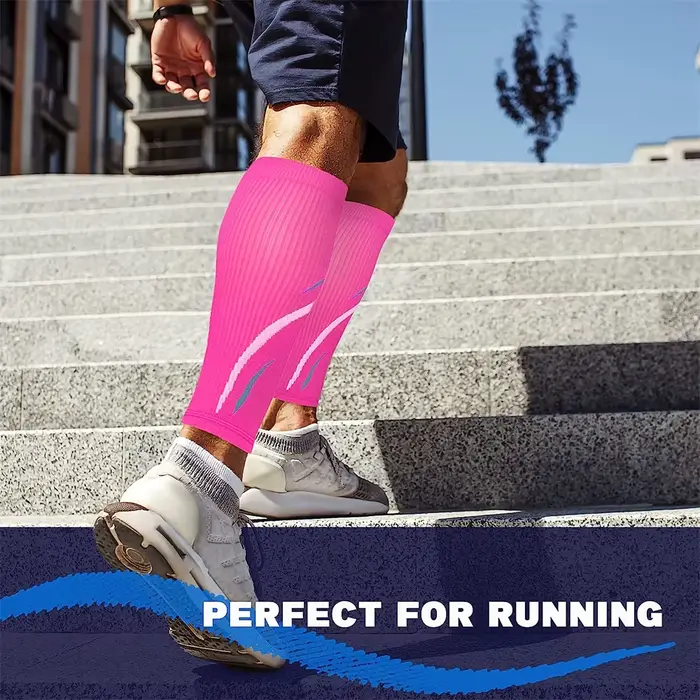 1 paire de manchons de Compression de mollet pour hommes et femmes (20-30 MmHg)