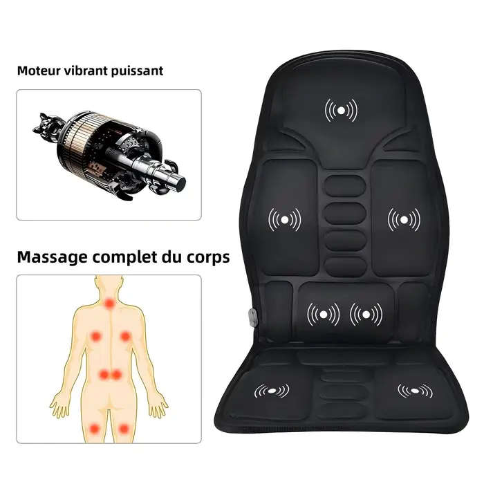 Coussin de massage portable pour le corps entier