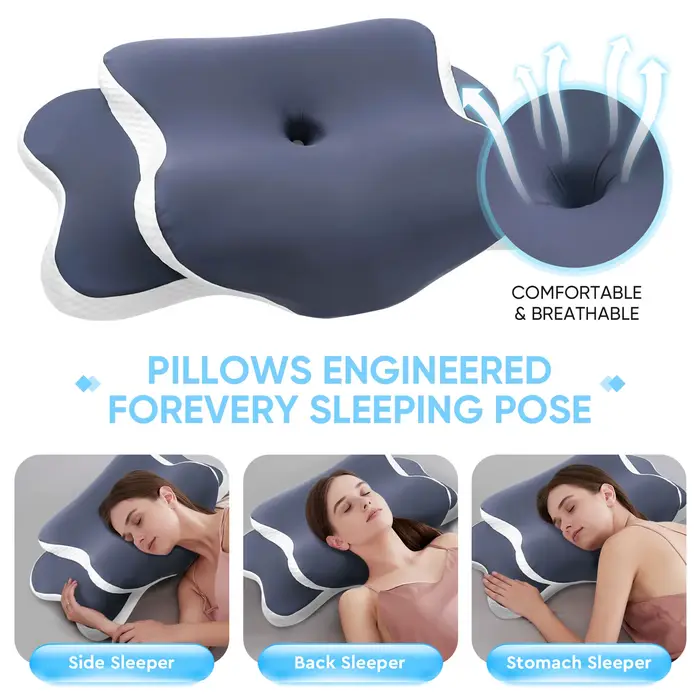 Oreiller cervical en mousse à mémoire de forme
