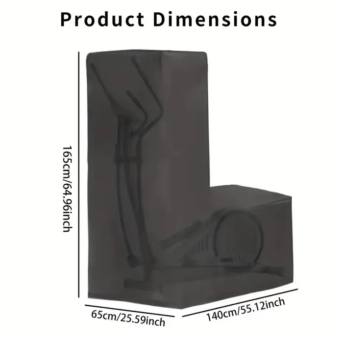 Housse de protection pour appareil elliptique – Housse de protection anti-poussière et imperméable pour entraîneur, pour usage domestique