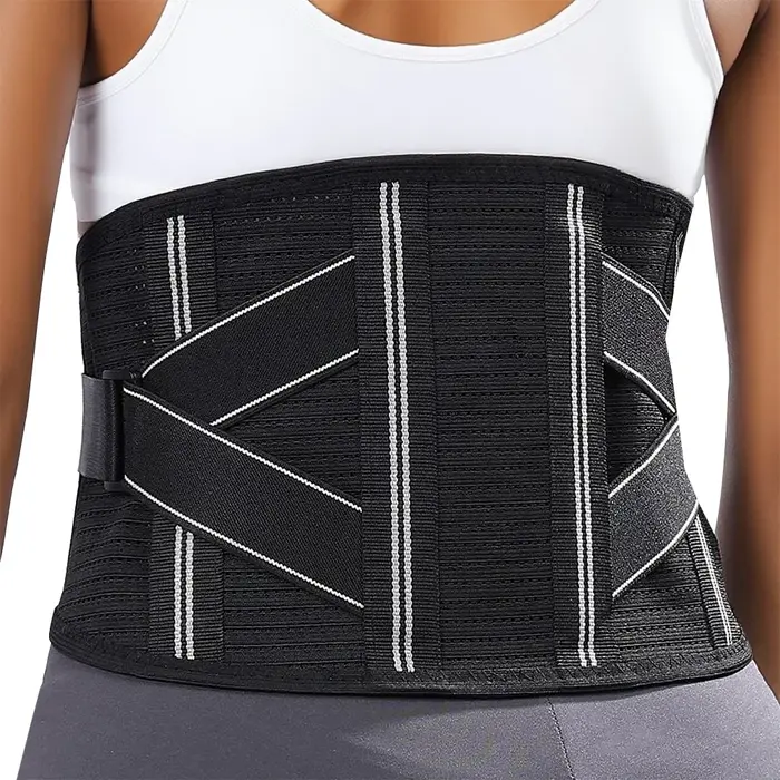 Ceinture de soutien lombaire réglable à 4 bretelles pour hernie discale