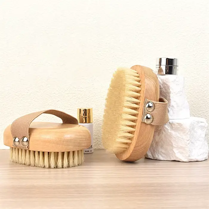 Brosse corporelle en bois pour SPA