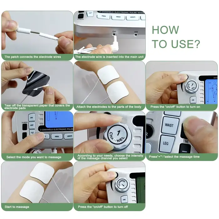 Tens – stimulateur musculaire électrique d'électrostimulation EMS