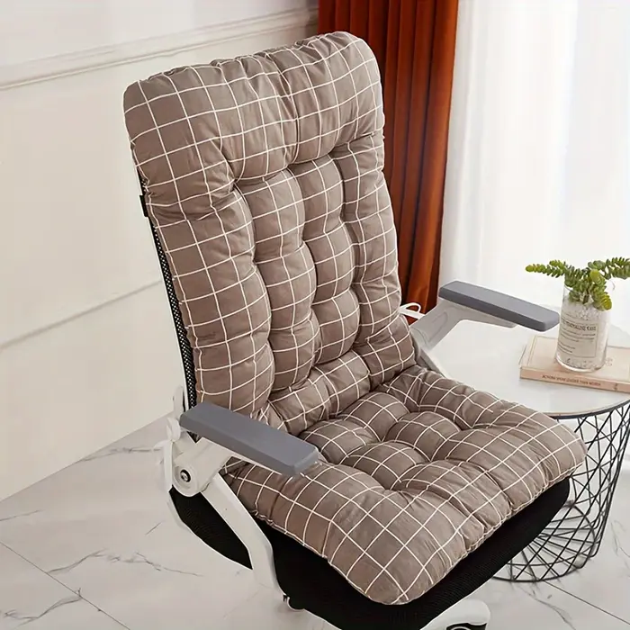 Coussin de chaise de bureau ergonomique avec support dorsal intégré - Convient pour une utilisation multifonctionnelle à la maison et en voiture
