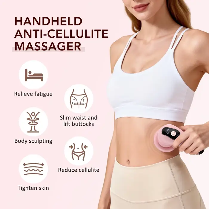 Masseur corporel, bâton de massage portable avec 5 têtes de massage
