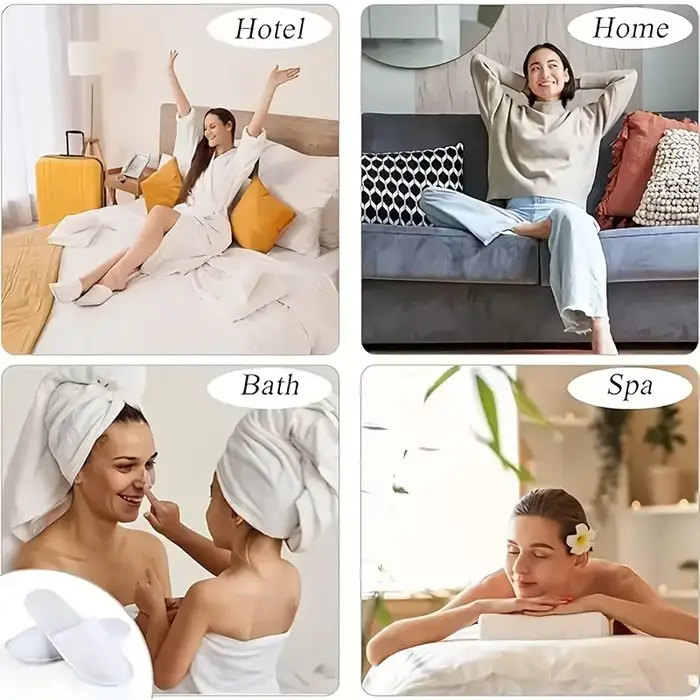 Pantoufles de luxe pour hôtel et spa 20/50 pièces