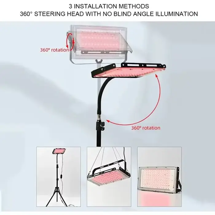 Lampe de thérapie à la lumière rouge à 96 led