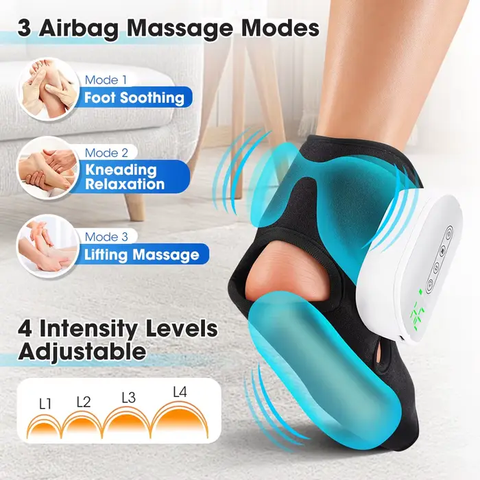 Masseur de pieds électrique à pression d'air