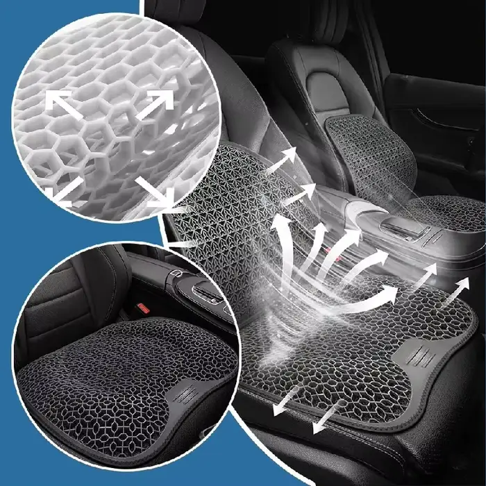 Coussin de siège en gel alvéolé ergonomique