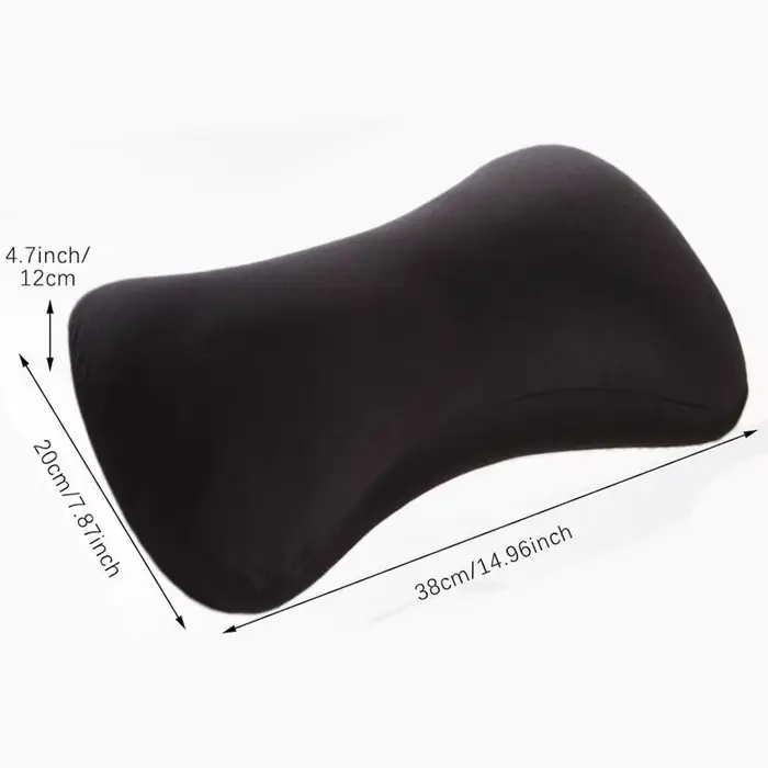 Coussin de soutien en microbilles pour le cou, en forme d'os, avec particules de mousse, pour la mai