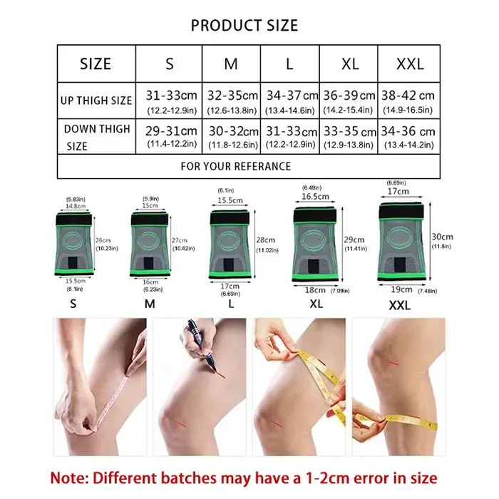Manchon de compression du genou avec sangles réglables pour la course