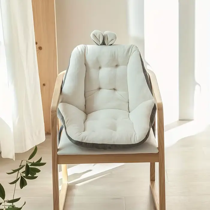 Coussin de lecture confortable et moderne en oreilles de lapin, toutes saisons, lavable en machine,