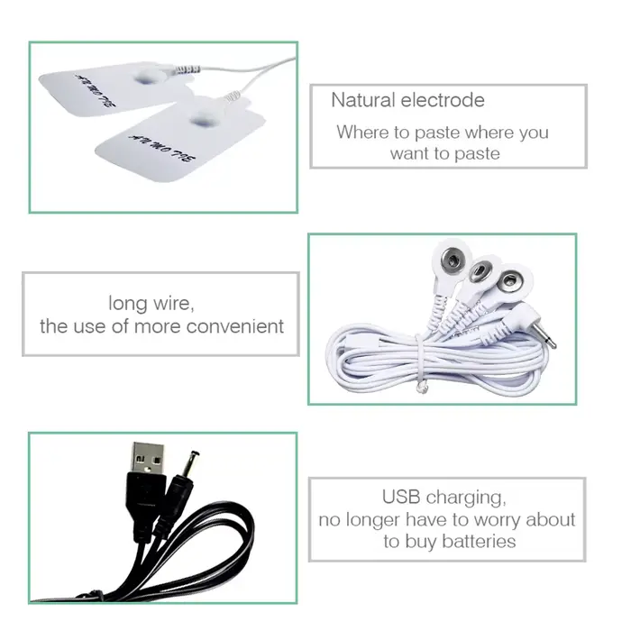 Masseur Ems Tens Machine Stimulateur Musculaire Électrique Dispositif De Thérapie à Basse Fréquence Relax Électrodes de Soulagement de la Douleur Corporelle