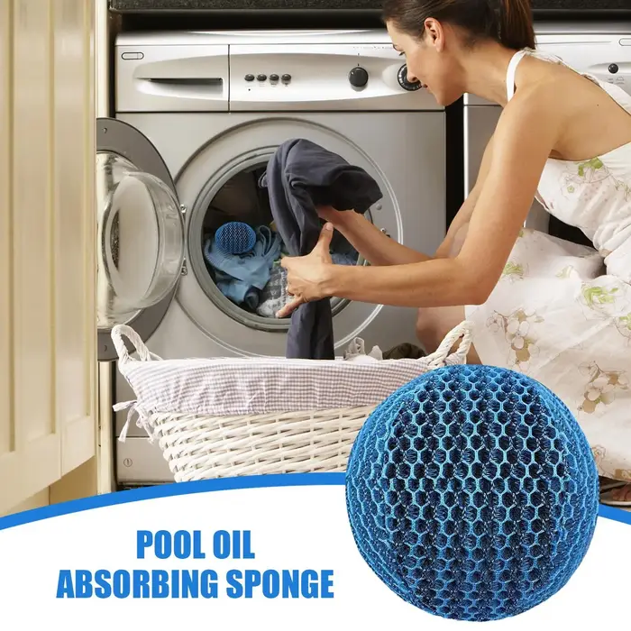 Éponge absorbante de saleté pour spa, boules de skimmer réutilisables pour nettoyer les spas et piscines, éliminateur de crème solaire, boule de skimmer anti-saleté