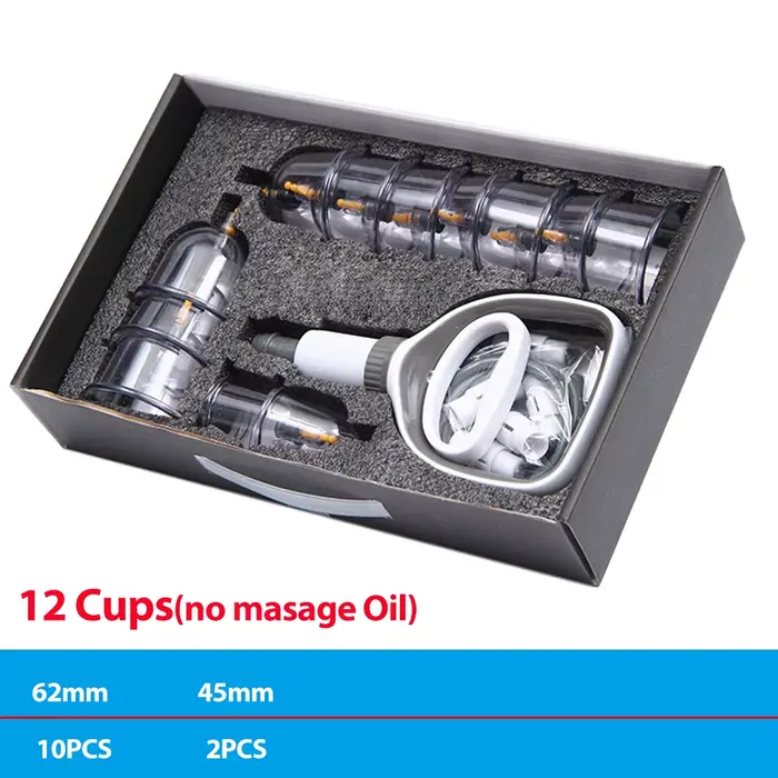 Ensemble de thérapie par ventouses, ventouses sous vide, pots de Massage et de physiothérapie, médec