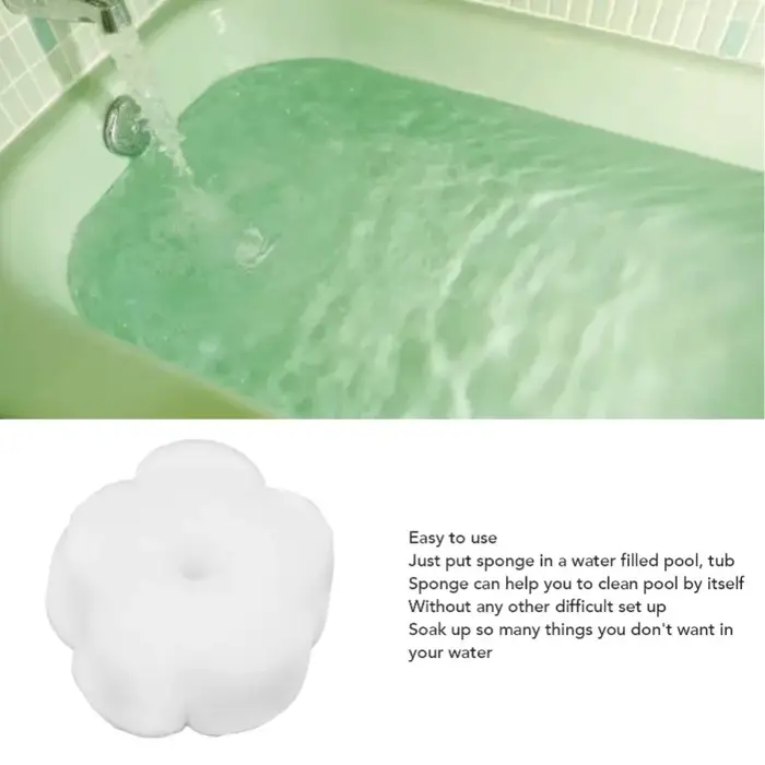 Éponge anti-salissures pour bain à remous, 10 pièces, absorbeur d'huile en forme de fleur pour piscine et spa, filtre absorbant haute efficacité