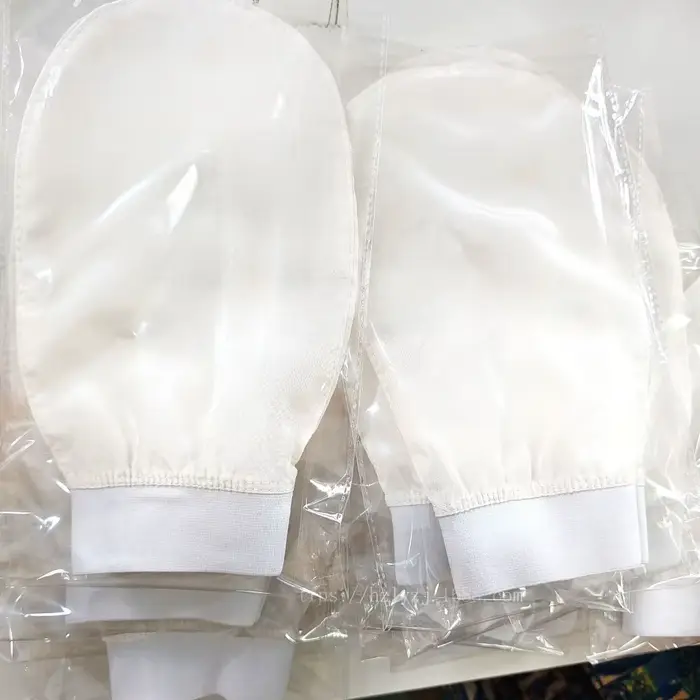 Gant 100% soie pour peeling de peau turque fabriqué à la main