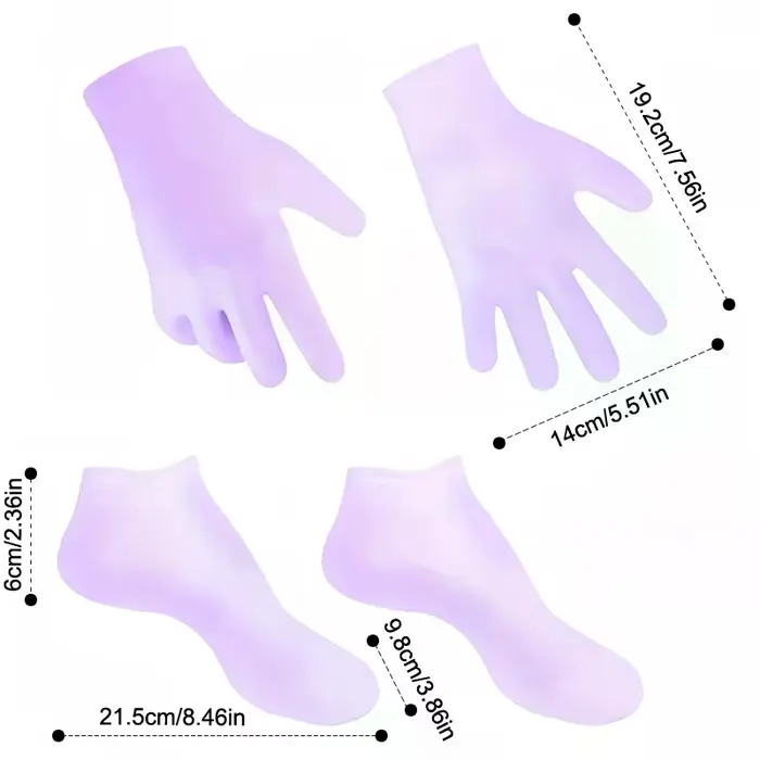 Masque pour les pieds Anti-fissure en Silicone SPA