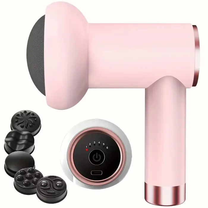 Masseur corporel, bâton de Massage à domicile avec 5 têtes de Massage, poussoir de graisse pratique,