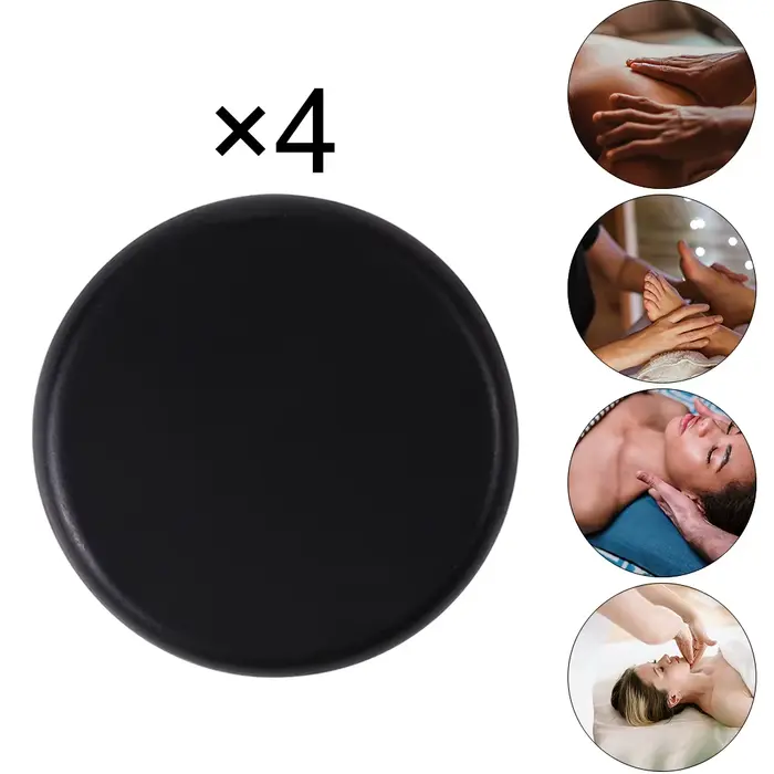4 pièces ensemble de Massage professionnel en pierre chaude pierres de basalte Spa Relaxation Kit