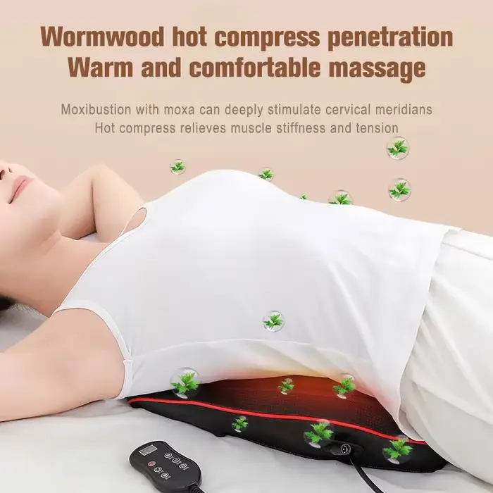 Masseur électrique de corps de traction cervicale de cou de tête de Shiatsu oreiller de dos de voiture avec le dispositif de Massage vibrant de chauffage