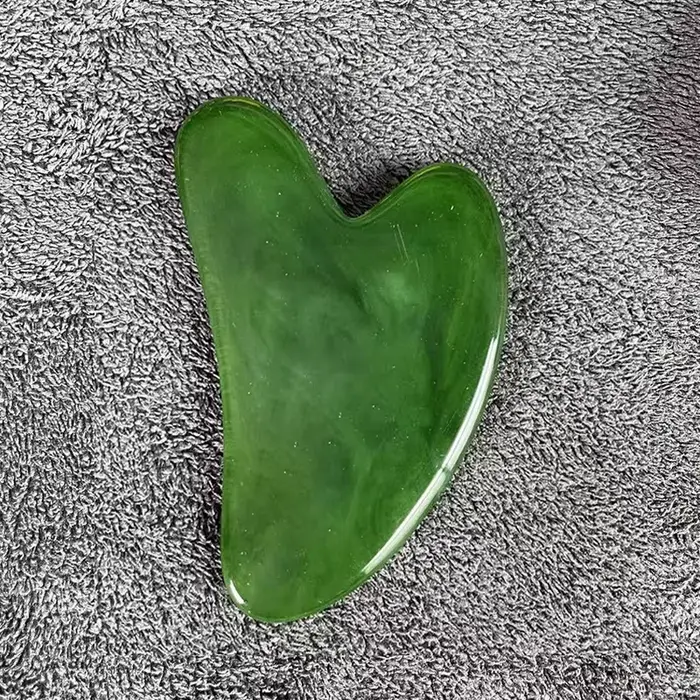 Massage Guasha pour le visage résine cire d'abeille Gua Sha Imitation Jade conseil Acupoint soins oculaires SPA masseur