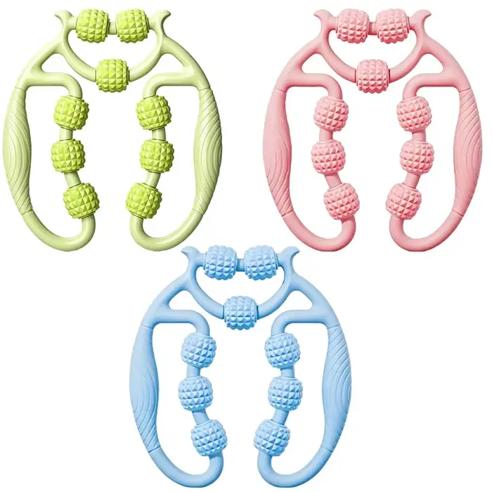 9 Roller Leg Massage Ring Handheld Muscle Relax