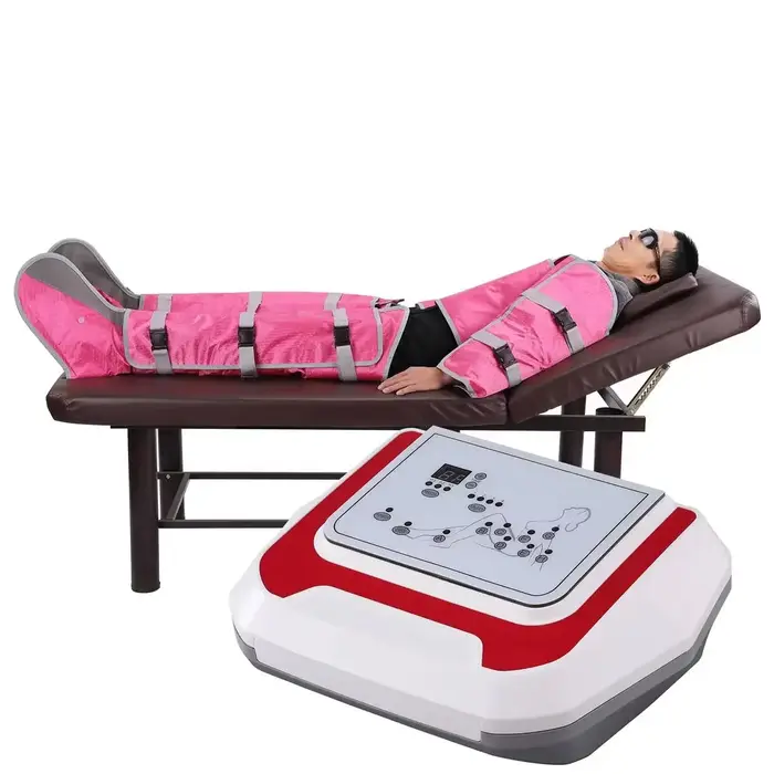 Machine de pressothérapie professionnelle, appareil de Massage lymphatique violet, bras, épaules, ve