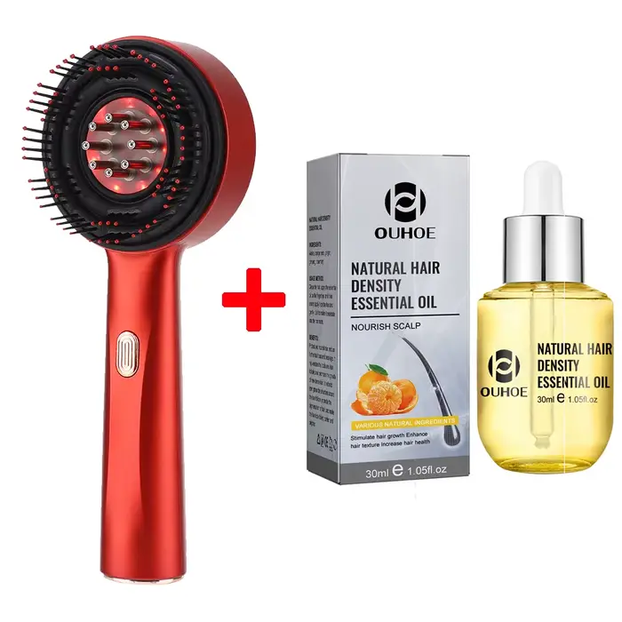 Peigne de Massage du cuir chevelu 630nm